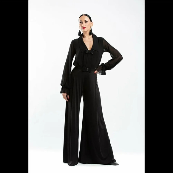 Espen Salberg Wide Leg Soft Mesh Pants M/L - Picture 2 of 11